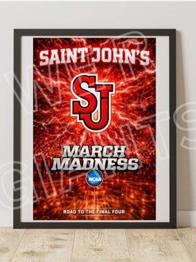 Saint Johns March Madness Art Print 11" x 17" (road to final four)